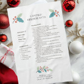 Candone Swedish Nuts Holiday Recette Serviette de 