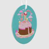 Candy and chocolate cake for birthday party (devant)