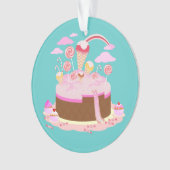 Candy and chocolate cake for birthday party (devant)