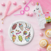 Candy and ice cream papieren bordje (Feest)