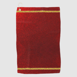 Candy Appels Rood Goud Golfhanddoek