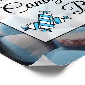 Candy Bar Huwelijk of Baby Shower Bord Poster (Hoek)