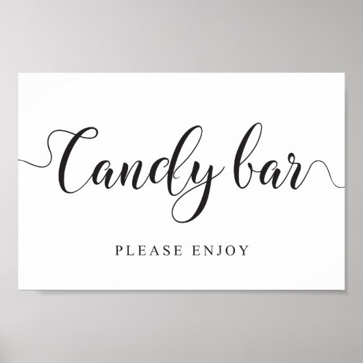Candy Bar Mariage Signet Sweets Poster de sac (Devant)