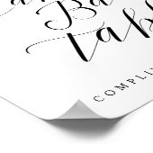 Candy Bar Tafel Chic Bruidsmeisje Borrel of Trouwf Poster (Hoek)