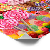 Candy Buffet Streep Baldakijn Trouwposter Bord Poster (Hoek)