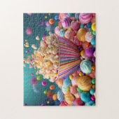 Candy Burst Popcorn Delight Legpuzzel (Verticaal)