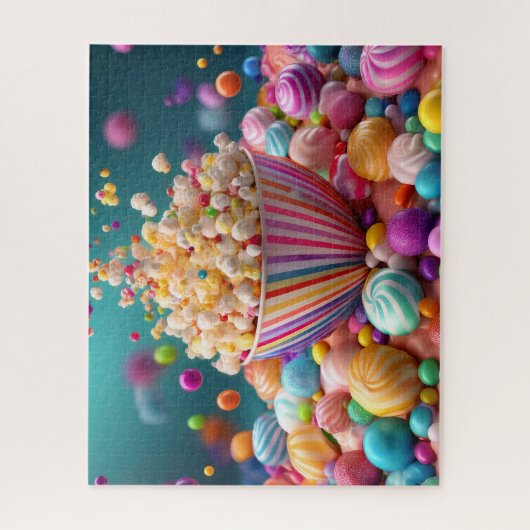 Candy Burst Popcorn Delight Legpuzzel (Verticaal)
