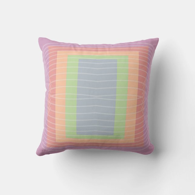 Candy Cake Pastel Kleurblok  Kussen (Achterkant)