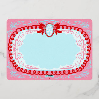Candy Cameo Custom Folie Feestdagenkaart