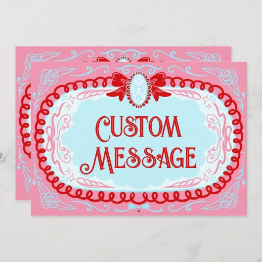 Candy Cameo Custom Kaart (Voorkant / Achterkant)