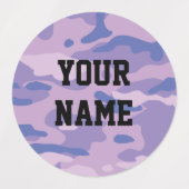 Candy Camo Cercle Adhésif Étiquette étanche (Design 2)