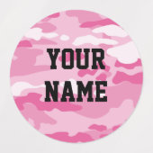 Candy Camo Cercle Adhésif Étiquette étanche (Design 1)