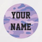 Candy Camo Circle Vêtements Étiquettes (Design 2)