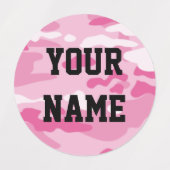Candy Camo Circle Vêtements Étiquettes (Design 1)