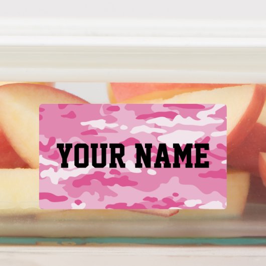 Candy Camo Grand Rectangle Étiquettes (Apposé)