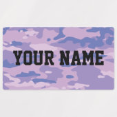 Candy Camo Grand Rectangle Étiquettes (Design 2)