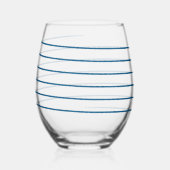 Candy Can Dark Blue Vin Verres rayés (Gauche)