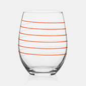Candy Can Orange Verres de vin rayés (Recto)