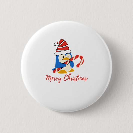 Candy Candy Cane Cute Merry Kerstmis Ronde Button 5,7 Cm (Voorkant)