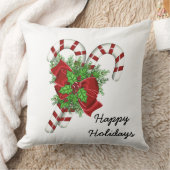 Candy Cane 20”x 20” Coussin de Noël (Couverture)