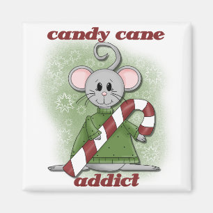 Candy Cane Addict Tshirts en geschenken Magneet