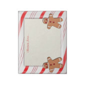 Candy Cane and Gingerbrood Man Cookies Notitieblok (Gedraaid)