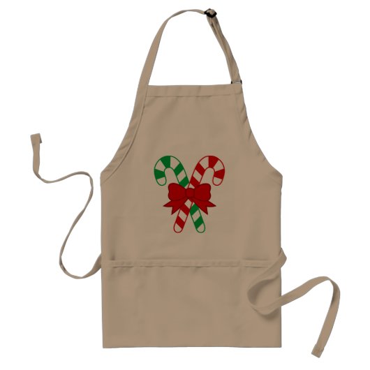 Candy Cane Apron Standaard Schort (Voorkant)