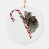 Candy Cane Australian Koala Beren Keramisch Ornament (Voorkant)