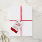 Candy Cane Baby shower Dank u Label Cadeaulabel (Met Touw)