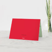 Candy Cane Basics Kerstdiner Uitnodiging (Achterkant)