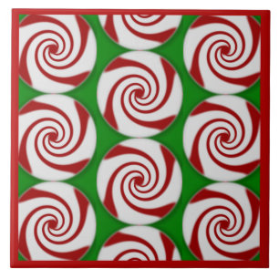 Candy Cane Basics Peppermint Drop Tegeltje