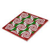 Candy Cane Basics Peppermint Drop Tegeltje (Zijkant)