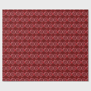 Candy Cane Bicycle Cadeaupapier