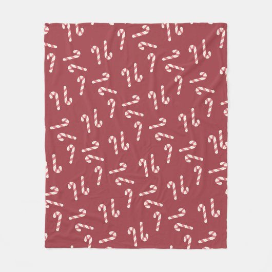 Candy Cane Blanket Fleece Deken (Voorkant)