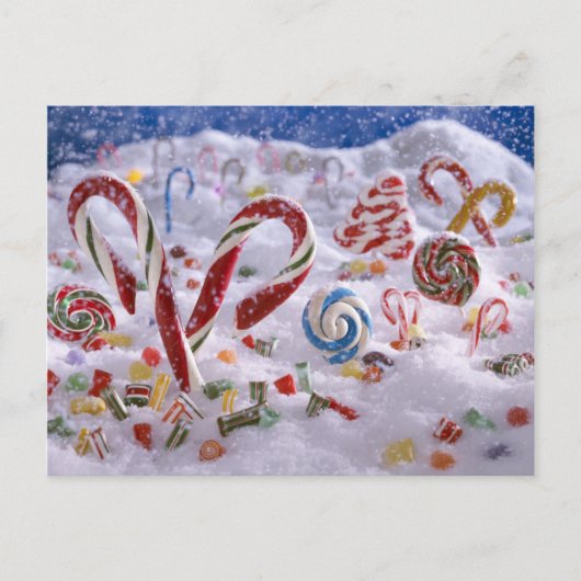 Candy Cane-bos Briefkaart (Voorkant)