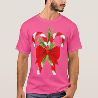 Candy Cane Bow 1 T-shirt