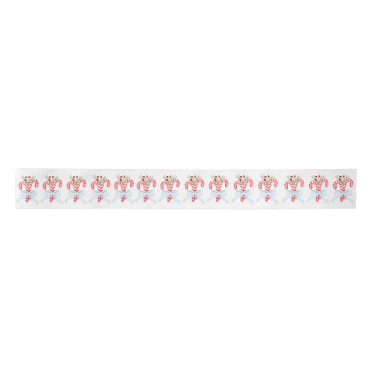 Candy Cane Bow, Kerstmis Lint (Voorkant)
