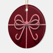 Candy Cane Bow Ornament (Links)