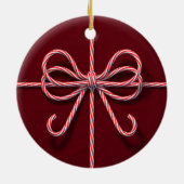 Candy Cane Bow Ornament (Achterkant)