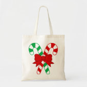 Candy Cane Budget Canvas tas (Voorkant)