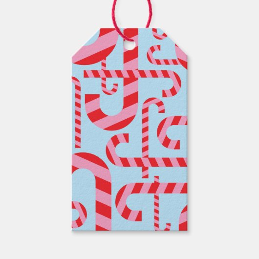 Candy Cane Cadeaulabel (Voorkant)