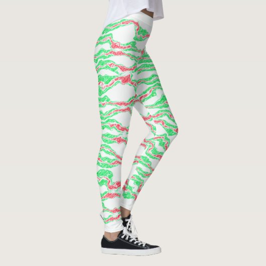 Candy Cane Camo Leggings (Rechts)