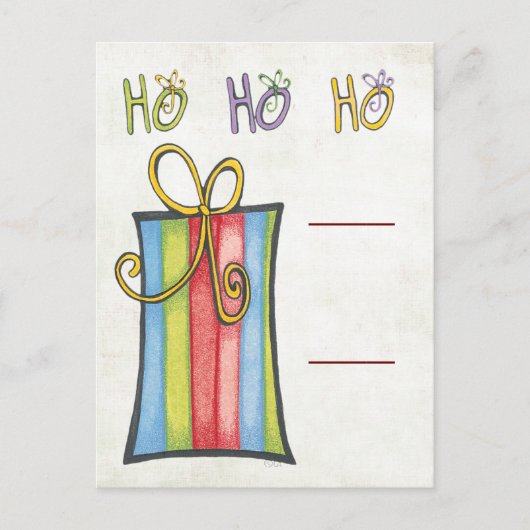 Candy Cane Card Holders Briefkaart (Voorkant)