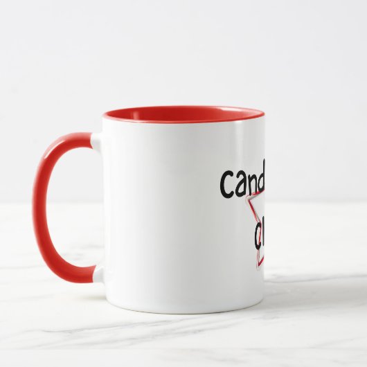 Candy Cane Chaos Christmas Mug (Gauche)