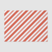 Candy Cane Chorus-Big Stripe Diagonal Tissuepapier (Voorkant)
