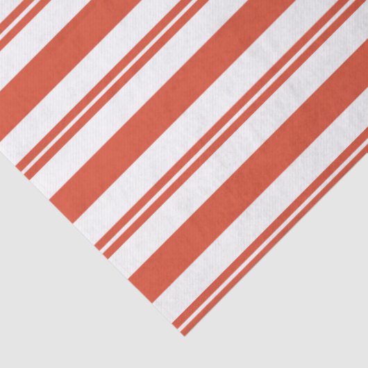Candy Cane Chorus-Big Stripe Wrapping Paper Tissuepapier (Detail)