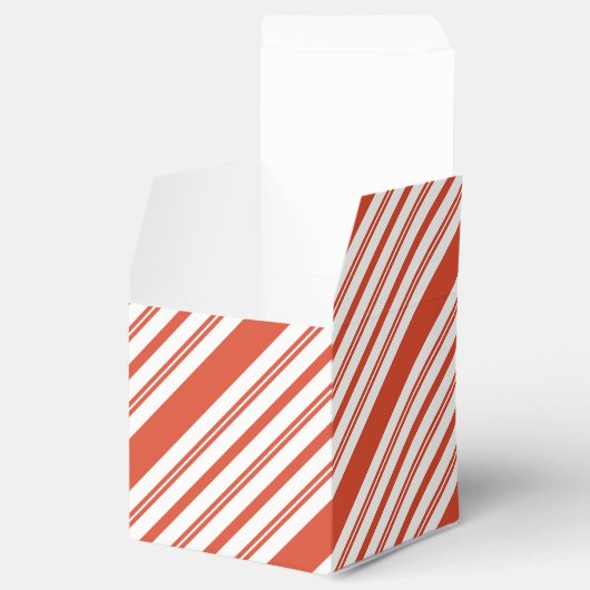 Candy Cane Chorus-Stripe-Diagonal Bedankdoosjes (Geopend)