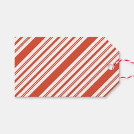 Candy Cane Chorus-Stripe-Diagonal Cadeaulabel