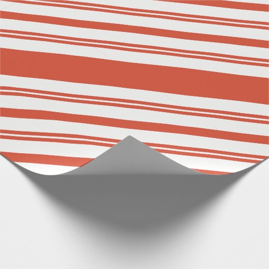 Candy Cane Chorus-Stripe-Diagonal Cadeaupapier (Hoek)