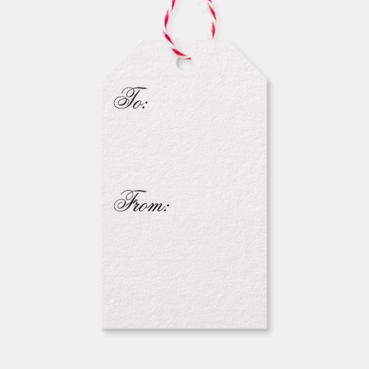 Candy Cane Chorus-Stripe-Horizontal Cadeaulabel (Achterkant)